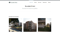 Desktop Screenshot of korulukevleri.com